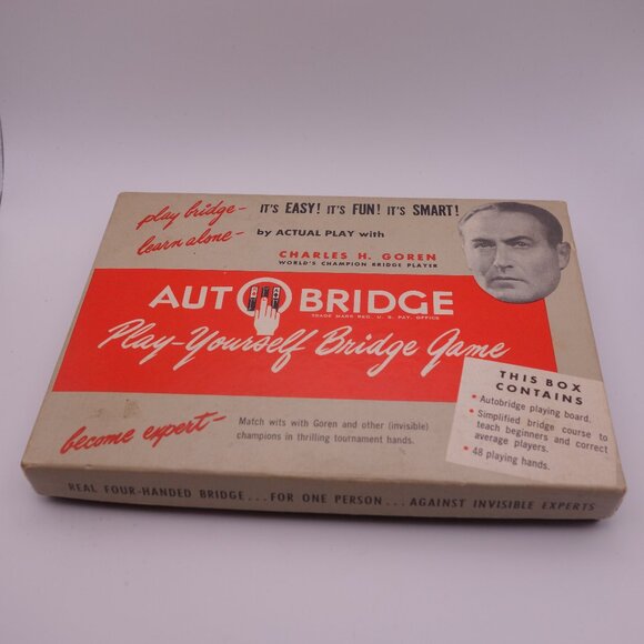 AUTO BRIDGE Play-Yourself Bridge Game by ACTUAL PLAY with CHARLES H. GOREN - Picture 1 of 16